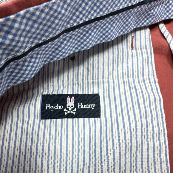 Psycho Bunny Golf Pants 38‎ x 34* Coral Orange Casual Fun Outdoor 38x29* - Picture 2 of 13